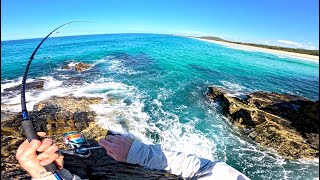 Ocean Fishing in Australia for Food  NORTHERN NEW SOUTH WALES  Cabarita Beach LAND BASED [upl. by Nylireg813]