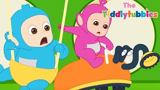 Tiddlytubbies 2D Series ★ Episode 6 Racing Around ★ Teletubbies Babies ★ Cartoon for Kids [upl. by Ablasor]