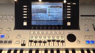 Saving Some Of Your Favourite Settings Into The Blue Buttons On Yamaha Tyros [upl. by Hugo]