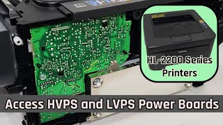 How To Remove Printer Power Supply Unit HVPS LVPS BROTHER HL2270DW HL2240 [upl. by Trout369]