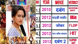 Sonakshi Sinha all movie list ll Sonakshi Sinha all film list flopamphit l Sonakshi Sinha filmography [upl. by Nojel140]