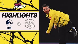 Hampshire Hawks v Gloucestershire goes to final ball  Vitality Blast Highlights [upl. by Yenatirb195]