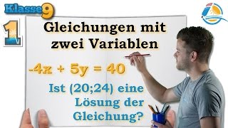 Gleichungen mit zwei Variablen  Klasse 9 ★ Übung 1 [upl. by Renate]