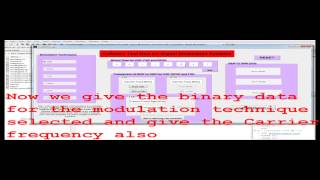 Project Based learning Digital Modulation techniques using Matlab GUI [upl. by Mcclenaghan]