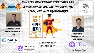 Building Governance strategies and a Risk aware culture through frameworks [upl. by Dacia]