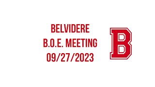 Belvidere BOE Meeting 09272023 [upl. by Annovy790]