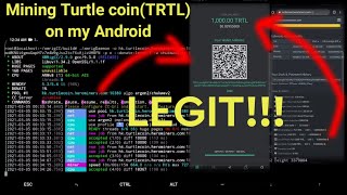 Turtlecoin TRTL Mining on Android Easy Tutorial [upl. by Felder]