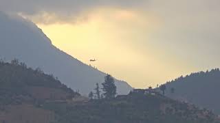 Early Morning Arrival Drukair A320 Landing at Paro Airport Runway 33 [upl. by Neelrad]