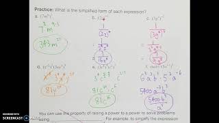 Algebra 73 More Multiplication Properties of Exponents [upl. by Mcdowell979]