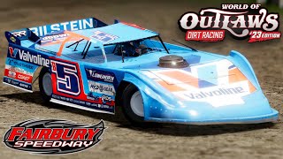 Super Late Model Series at Fairbury Speedway  World of a Outlaws Dirt Racing [upl. by Ogdan108]