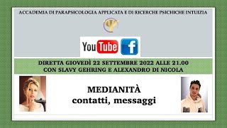 MEDIANITÀ  contatti messaggi in diretta [upl. by Aiekam]