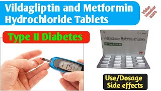 Vildagliptin and Metformin Hydrochloride Tablets Uses in hindi  Intraliptin M tabs  Dawa jankari [upl. by Ainehs66]