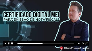 Certificado Digital para Emissão de Nota Fiscal Mei [upl. by Thorncombe]