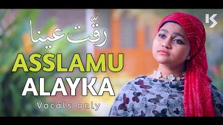 Yumna Ajin  Asslamu Alayka  Raqqat aina ya shoqan  Cover  Vocals only  Arabic Naat  No music [upl. by Claudius483]