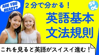 英語の文法規則SVOCを理解すると外国人と会話が進む [upl. by Neeham]