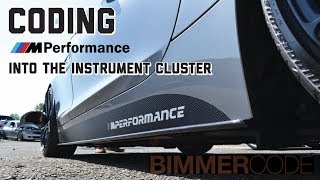 BIMMERCODE CODING THE M PERFORMANCE LOGO INTO THE INSTRUMENT CLUSTER [upl. by Terti]