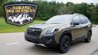 Review 2022 Subaru Forester Wilderness  Rugged and Affordable [upl. by Cohbert]