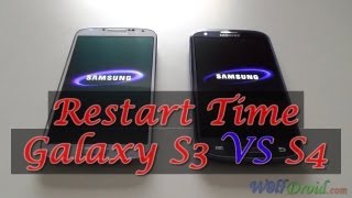 Samsung Galaxy S4 VS S3 Restart Time test [upl. by Blain]