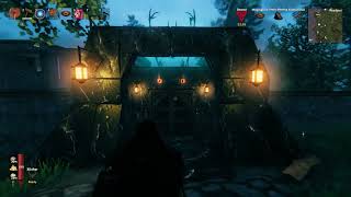 Day 2400 Valheim main build city tour No mods no console [upl. by Erdeid]