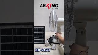 LEXING SOLAR DESK FAN LD012T [upl. by Rivers]