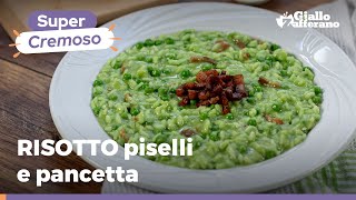 RISOTTO con PISELLI e PANCETTA – Cremoso e saporito da provare subito [upl. by Anitnamaid891]