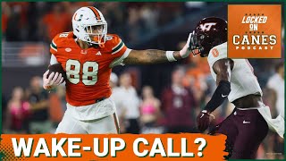 Miami Hurricanes wakeup call vs Virginia Tech What it means [upl. by Aniraz488]