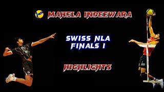 Swiss NLA 2223 finals 1 mahela indeewara highlights volley amriswil vs vSchoenenwerd [upl. by Tolmach]