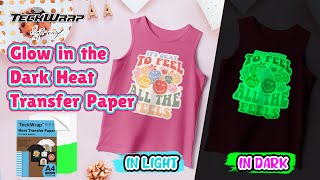 Glow In the Dark Heat Transfer Paper  Full Tutorial [upl. by Annahahs]