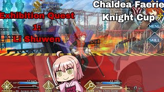 Chaldea Faerie Knight Cup Exhibition Quest 1 Li Shuwen ft Okita Souji [upl. by Solim]