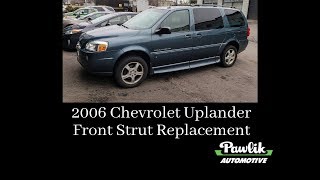 2006 Chevrolet Uplander Front Strut Replacement [upl. by Niamert]