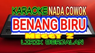 Benang Biru Karaoke  Meggy Z Nada Pria Lirik Berjalan [upl. by Lunseth]