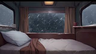 Train Ambience  Relaxing Train Journey with Rain Sounds [upl. by Nwahsyt]