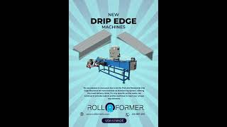 Roll Former Drip Edge Machines  FHA amp Residential Profiles [upl. by Onitnelav162]