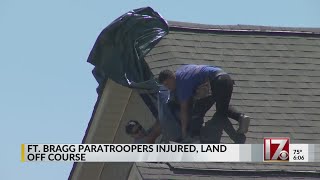 Ft Bragg paratroopers injured land off course [upl. by Akimik816]