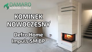 Kominek nowoczesny  Defro Home Impuls SM BP  Damaro Kominki i Piece  Kominki Śląsk  Rybnik [upl. by Tempest566]