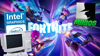 SE PUEDE JUGAR FORTNITE EN UNA PC DE BAJOS RECURSOS  MiniOS 10 2024 [upl. by Armond517]