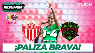 Resumen y goles  Necaxa 14 Juárez  Liga Mx Femenil  CL2024 J12  TUDN [upl. by Lamrert]