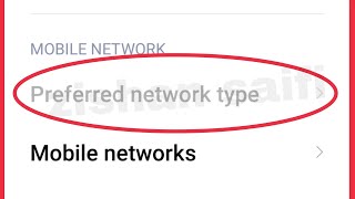 Mobile Network Fix Preferred network type not showing amp not clicking not working problem Solve [upl. by Adnilema927]