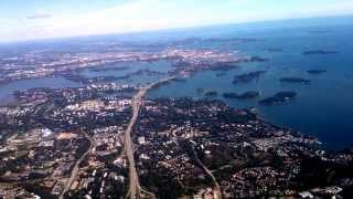 Laskeutuminen Landing HelsinkiVantaalle Finnair Boeing 757200 OHLBT [upl. by Drhacir402]