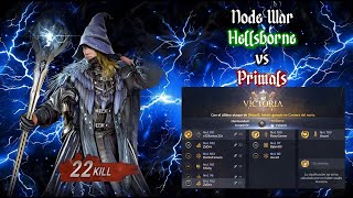 Black Desert Mobile  Node War Tier 1  Hellsborne vs Primals  Wizard POV  2024 [upl. by Ailime]