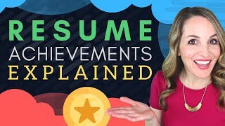 Resume Achievements  How To Write Achievements In Resume [upl. by Eivlys]