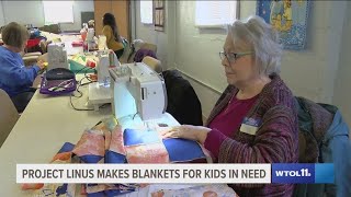 Project Linus delivers homemade blanket to kids [upl. by Nimsay]