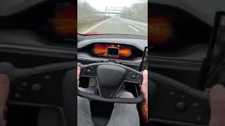 Tesla Model S PLAID 267kmh on AUTOBAHN autotopnl nospeedlimit [upl. by Assina]