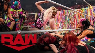 Damage CTRL’s bedazzled golf cart celebration irks Belair Bliss amp Asuka Raw Sept 19 2022 [upl. by Asirrom]