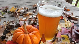 My First Home Brew Beer  Pumpkin Ale [upl. by Htebirol]