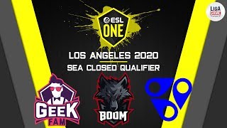 Fnatic vs BOOM  ESL One Los Angeles 2020 SEA Closed Qualifier [upl. by Tap]