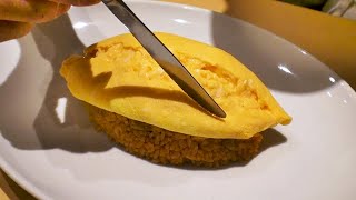 Master Chef makes Omurice Omelette in Japan [upl. by Novets]