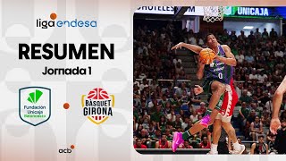 Unicaja  Bàsquet Girona 9073 RESUMEN  Liga Endesa 202425 [upl. by Chaves]