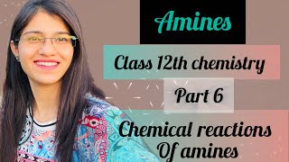 Chemical reactions of amines class 12 part 6 chemistry ncert [upl. by Toddie355]