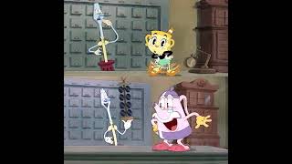 Ms chalice VS Elder kettle dance thecupheadshow shorts [upl. by Fezoj895]